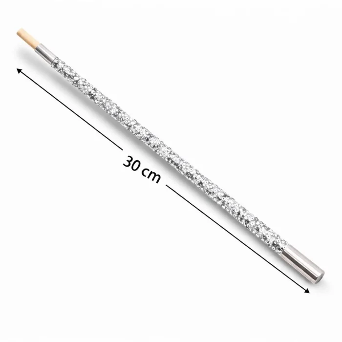 BUĞZ 30 cm Gümüş Payetli Sigara Tutacağı – 1920’ler Gatsby Parti Aksesuarı