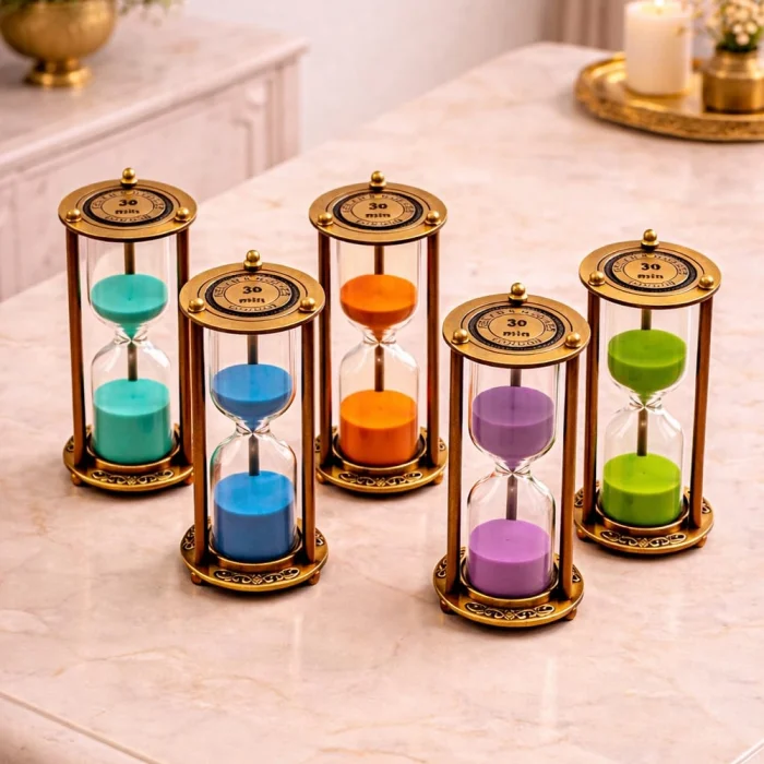 BUĞZ 30 Dakikalık Metal Vintage Kum Saati