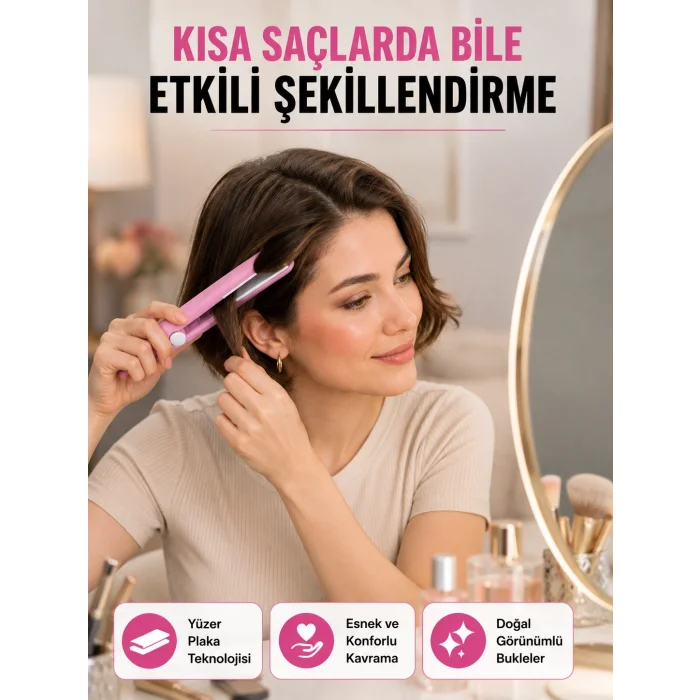 BUĞZ 30 Saniyede Isınan PTC Teknolojili Saç Şekillendirici – Sabit Isı Kontrollü, Hızlı Performans Yeni Nesil
