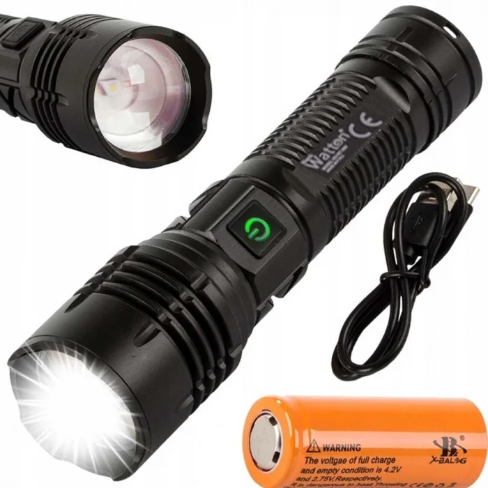 BUĞZ 3000 Lümen Güçlü EL Feneri Wt-600