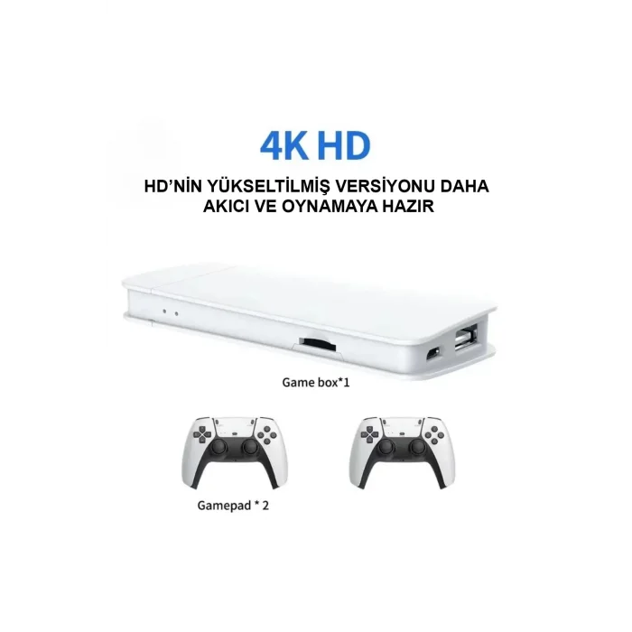 BUĞZ 30.000 Oyun Yüklü, PS5 Kollu, 2.4G Kablosuz Çift Kumandalı Retro Oyun Konsolu Stick