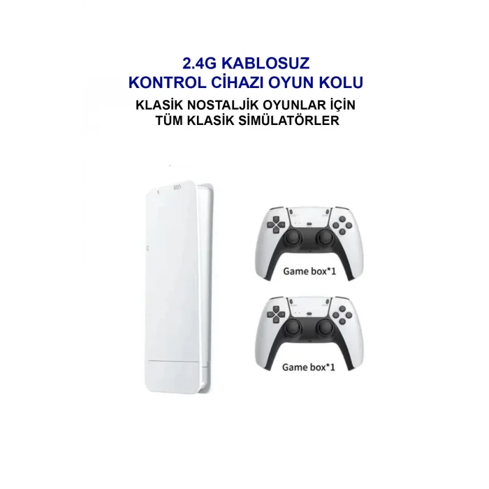 BUĞZ 30.000 Oyun Yüklü, PS5 Kollu, 2.4G Kablosuz Çift Kumandalı Retro Oyun Konsolu Stick