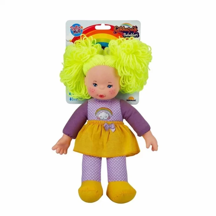  30012  Gökkuşağı Bebekleri 35 cm -Sunman - 1 adet stokta olan renk gönderilir