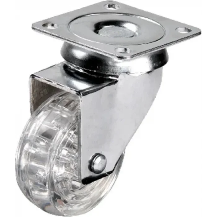 BUĞZ 301 - 50x20 Mm Şeffaf Makaralı Tablalı Teker