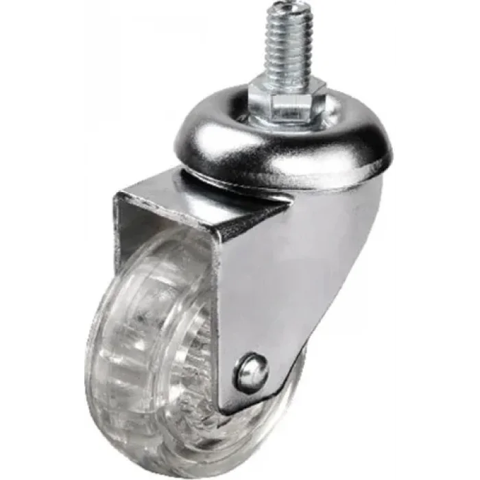 BUĞZ 302 - 50x20 Mm Şeffaf Makaralı Vidalı Teker