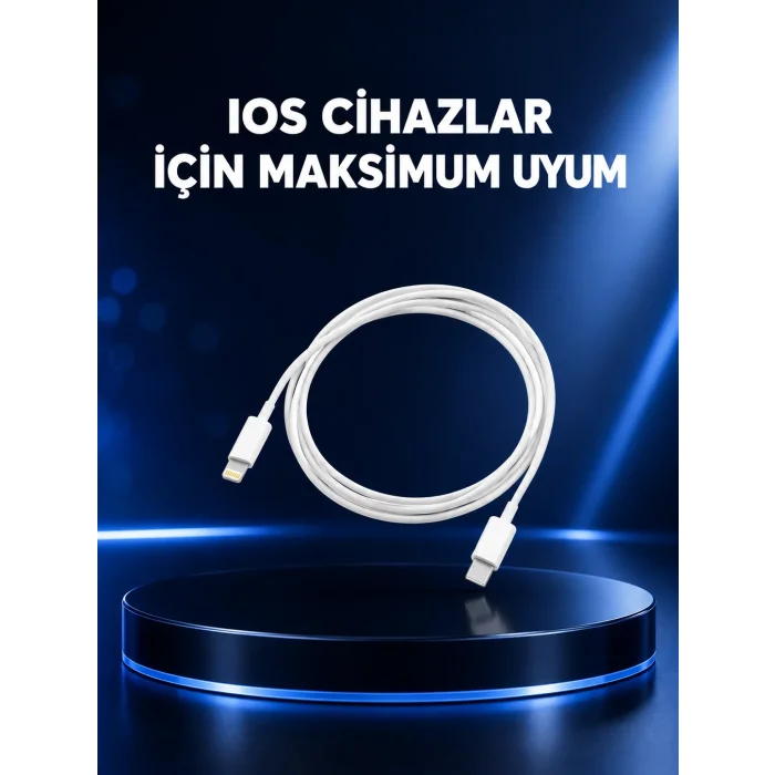 BUĞZ 30W Type-C Lightning Hızlı Şarj Kablosu 1.2m iPhone Uyumlu