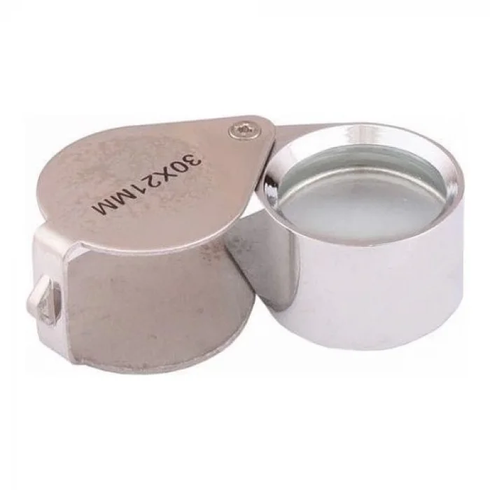 BUĞZ 30x21 Full Çelik Kaplı Büyüteç (lüp)