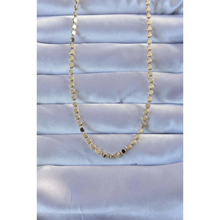 BUĞZ 316L Çelik Gold Renk 60 cm Parçalı Ezme Kolye