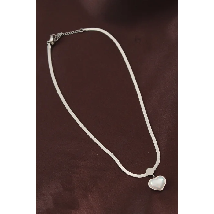 BUĞZ 316L Çelik İtalyan Zincir Kalp Kolye