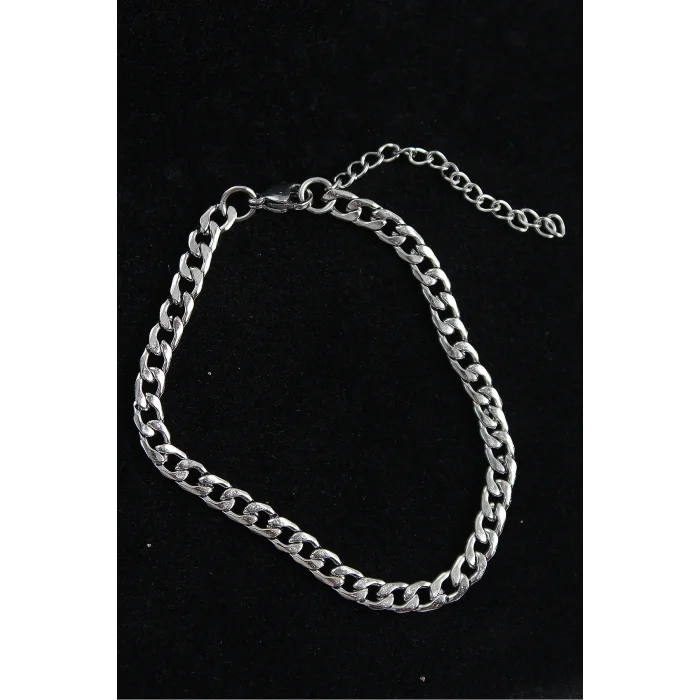 BUĞZ 316L Çelik Klasik Model Gümüş Renk Erkek Bileklik