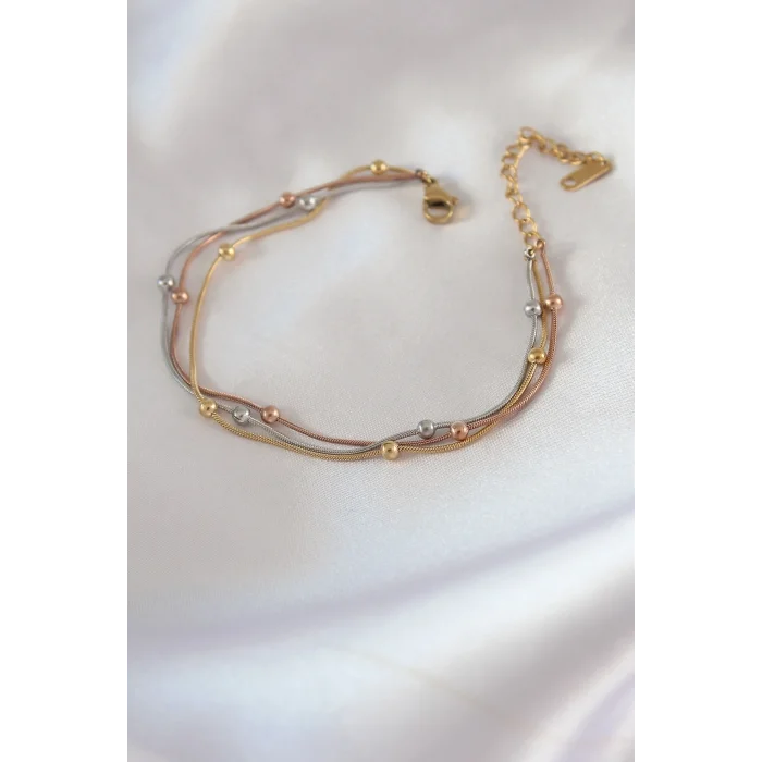 BUĞZ 316L Çelik Mix Renk Minimal Toplu Kadın Bileklik