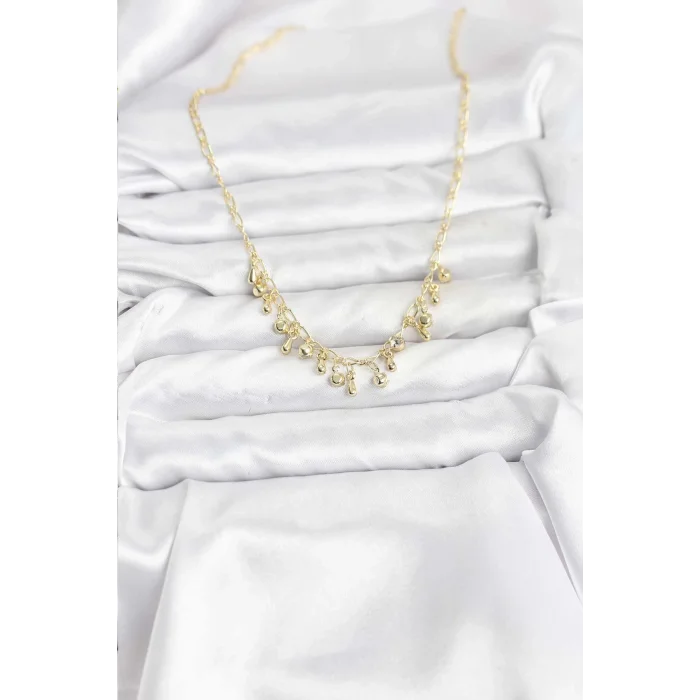 BUĞZ 316L Çelik Zincir Gold Renk Kadın Kolye