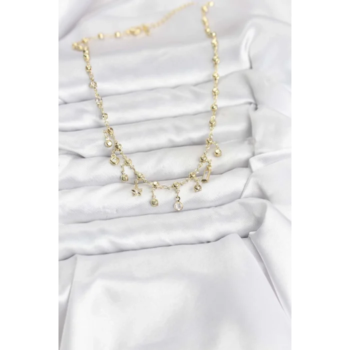 BUĞZ 316L Çelik Zincir Gold Renk Kolye