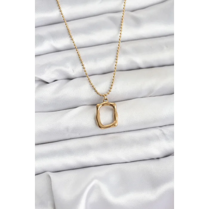 BUĞZ 316L Çelik Zincir Gold Renk Model Kadın Kolye - Lisinya