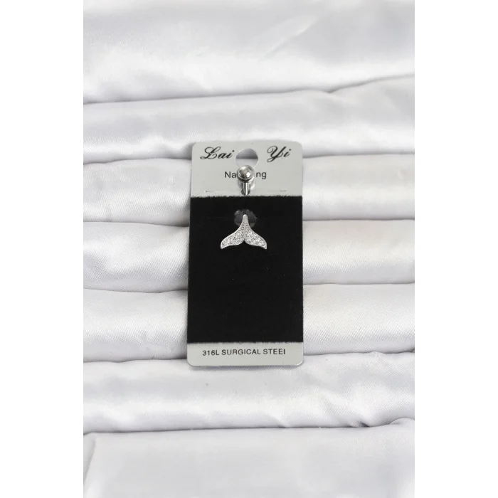 BUĞZ 316L Cerrahi Çelik Dolphin Kuyruk Model Göbek Piercing