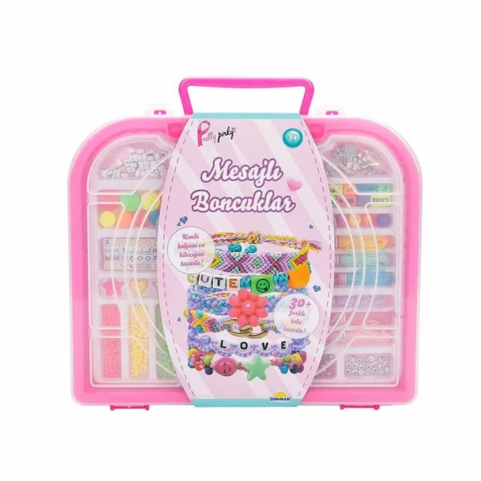  3319 Mesajlı Boncuklar Takı Tasarım Seti -Sunman