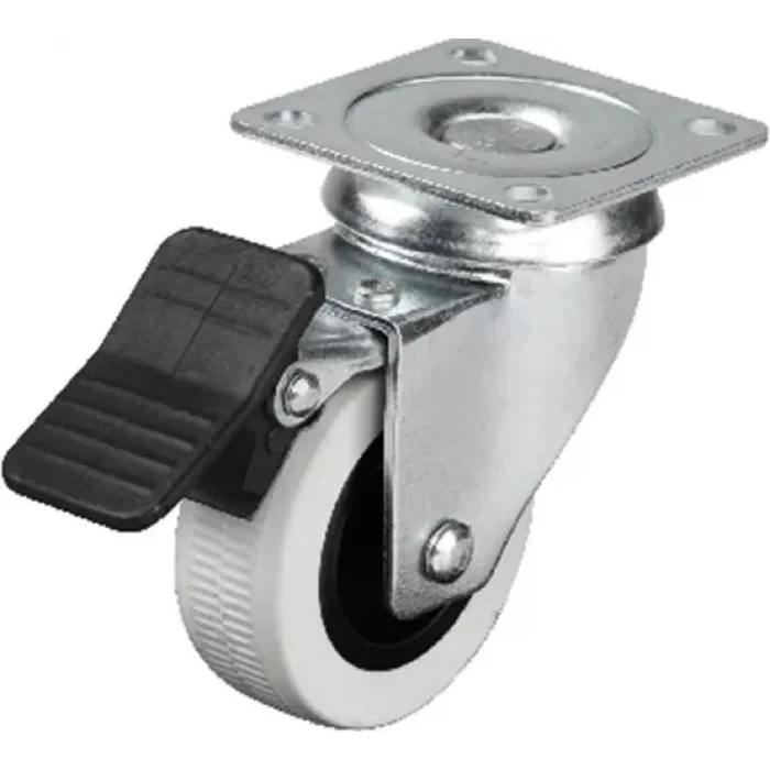 BUĞZ 334 - 50x20 Mm Çift Bilyalı Tablalı Frenli Teker 4 Adet