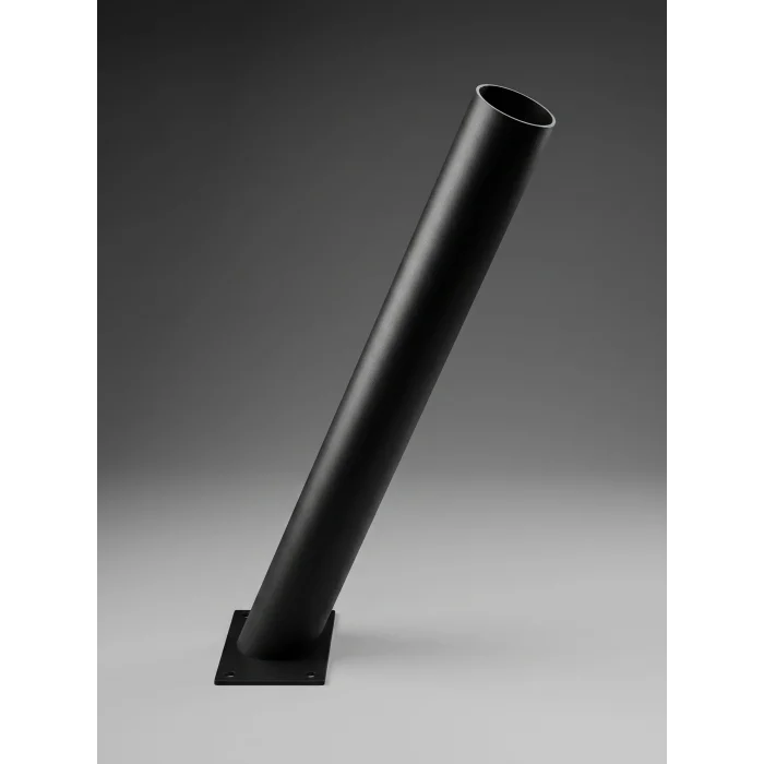 BUĞZ 35 cm Siyah Metal Dış Mekan Sokak Armatürü Montaj Konsolu 4 cm Boru 10x6 cm Tabanlı