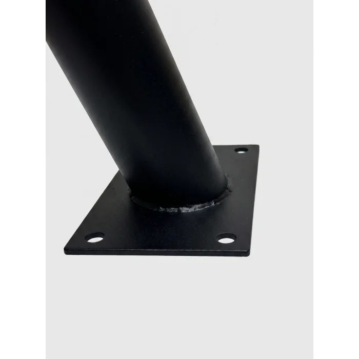 BUĞZ 35 cm Siyah Metal Dış Mekan Sokak Armatürü Montaj Konsolu 4 cm Boru 10x6 cm Tabanlı