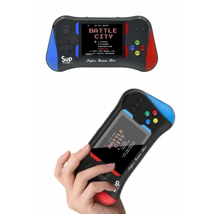  3.5 İnç 500 Klasik Retro Oyun Yüklü Kollu Oyun Konsolu