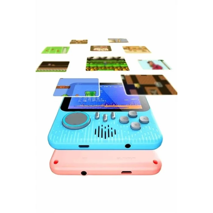  3.5 İnç Mini Atari Taşınabilir Oyun Konsolu 666 Adet Retro Oyun