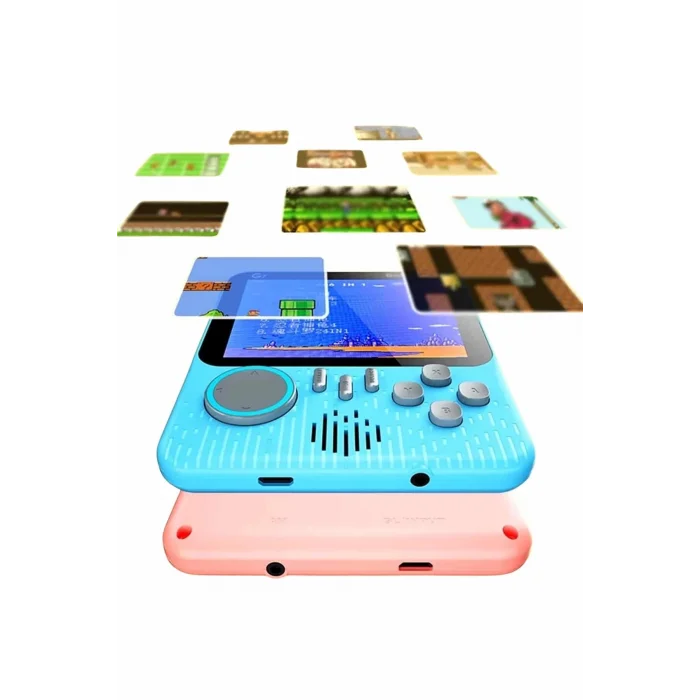  3.5 İnç Mini Atari Taşınabilir Oyun Konsolu 666 Adet Retro Oyun