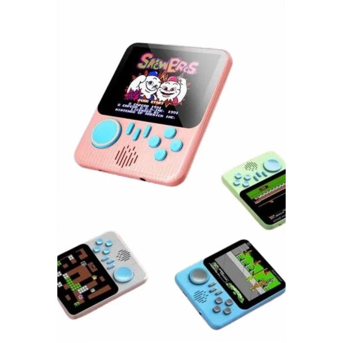  3.5 İnç Mini Atari Taşınabilir Oyun Konsolu 666 Adet Retro Oyun