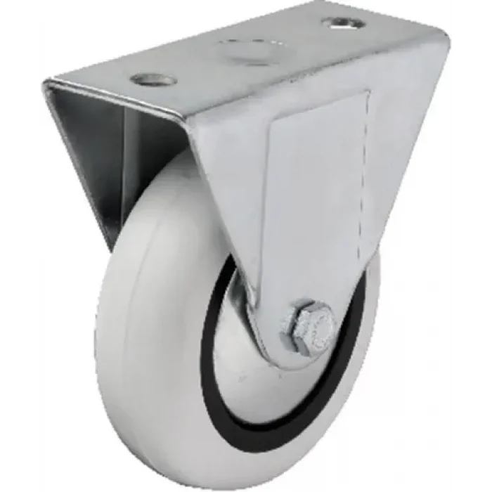 BUĞZ 355 - 75x25 Mm Pvc Makaralı Sabit Teker 4 Adet