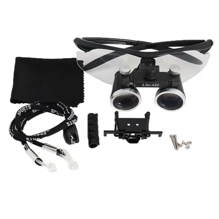 BUĞZ 3.5x420mm  Diş Cerrahi Gözlük Lens Büyüteç,taşıma Çantalı