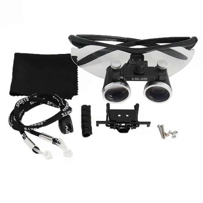 BUĞZ 3.5x420mm  Diş Cerrahi Gözlük Lens Büyüteç,taşıma Çantalı - BUĞZ