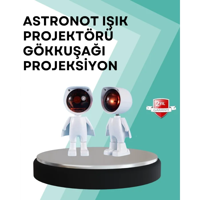 BUĞZ 360° Ayarlanabilir Başlıklı Astronot Gece Lambası