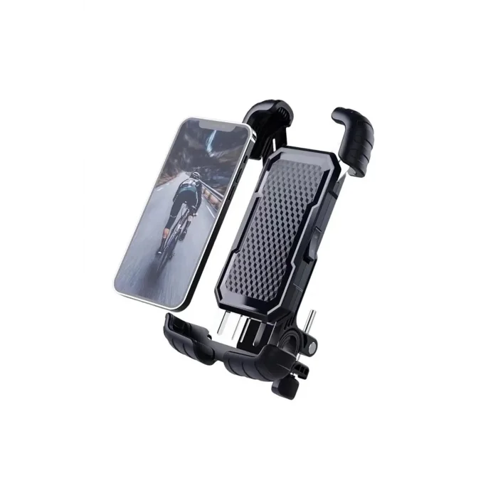 BUĞZ 360° Derece Ayarlanabilen Gidon Bağlantılı Bisiklet Motosiklet İçin Abs 4-7.8″ İnç Telefon Tutucu