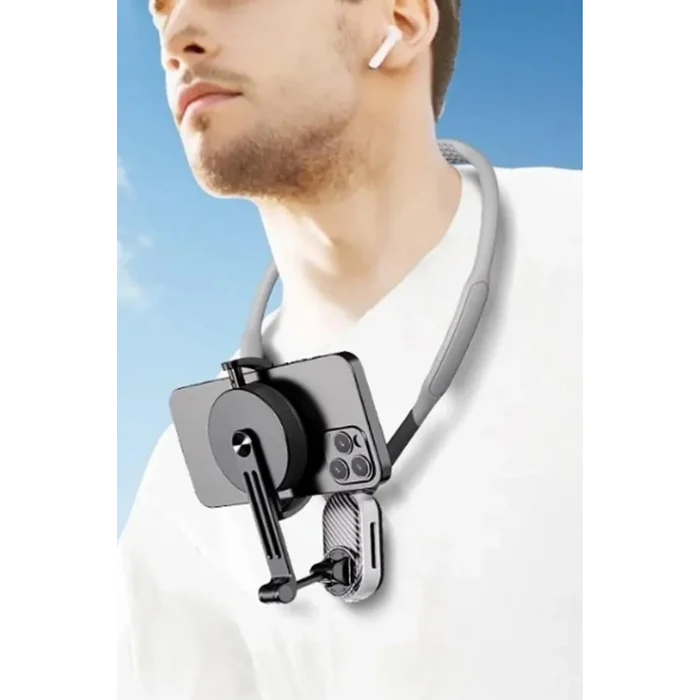 BUĞZ 360 Derece Ayarlanabilir Boyun Askılı Manyetik Telefon Tutucu