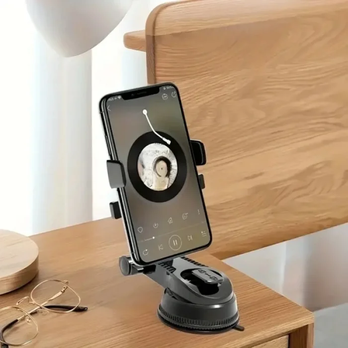 BUĞZ 360 Derece Dönebilen Vakumlu Araç Telefon Tutucu