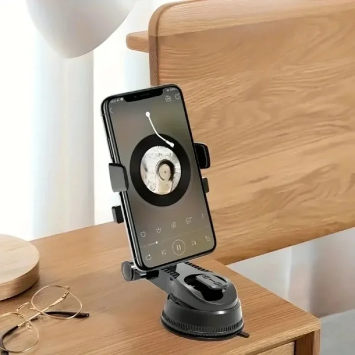 BUĞZ 360 Derece Dönebilen Vakumlu Araç Telefon Tutucu