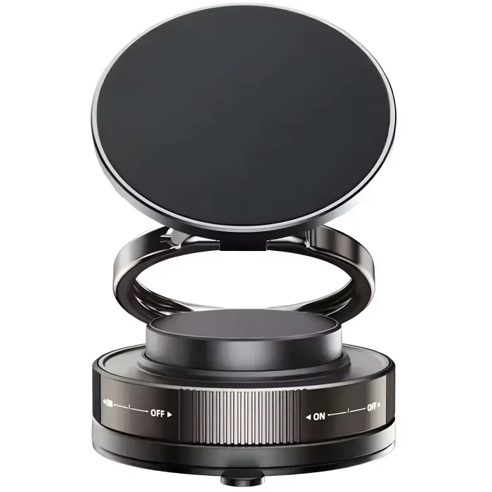 BUĞZ 360 Dönebilen Araç İçi Telefon Tutucu Vakumlu Magsafe Destekli Masa Üstü Duvar Halka Telefon Tutucu