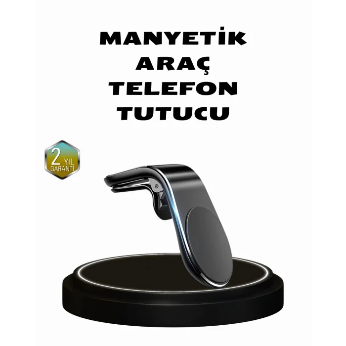 BUĞZ 360° Dönebilen Manyetik Araç Telefon Tutucu Sarsıntısız ve Şık Tasarımlı