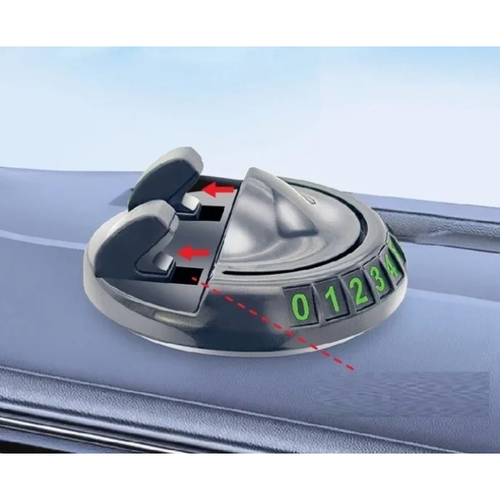 BUĞZ 360° Dönebilen Yapışkanlı Numaratörlü Araç Telefon Tutucu