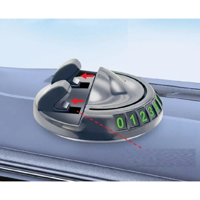 BUĞZ 360° Dönebilen Yapışkanlı Numaratörlü Araç Telefon Tutucu