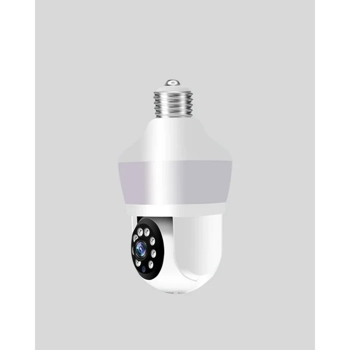 BUĞZ 360° Full HD Wi-Fi Akıllı Ampül Kamera Gece Görüşlü