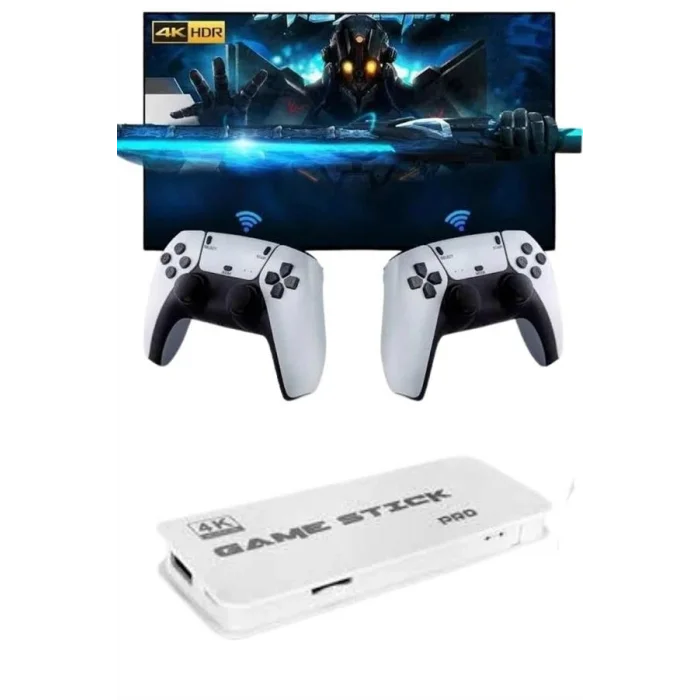 BUĞZ 3D 4K HD 2.4G Game Stick 4K Ultra Hd Oyun Konsolu Çift Kollu