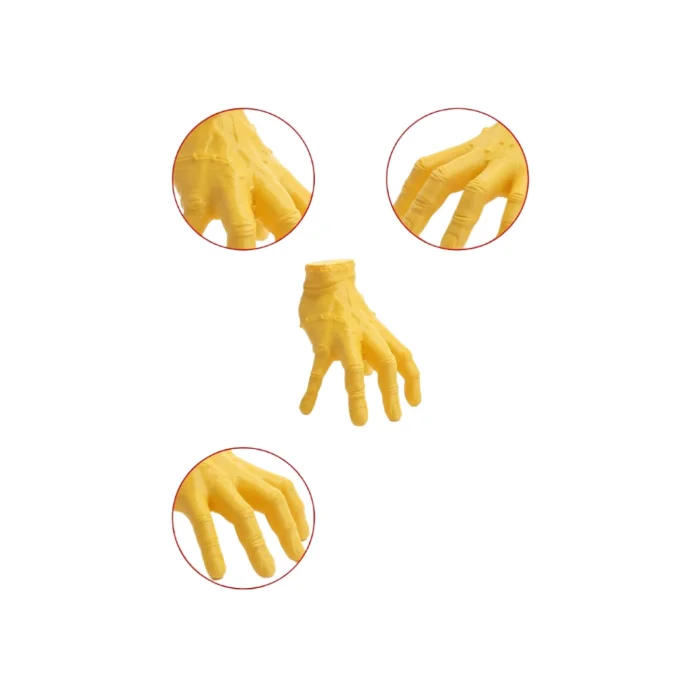 BUĞZ 3D Dekoratif Sarı El Obje 17x16 cm Şık ve Dikkat Çekici Tasarım