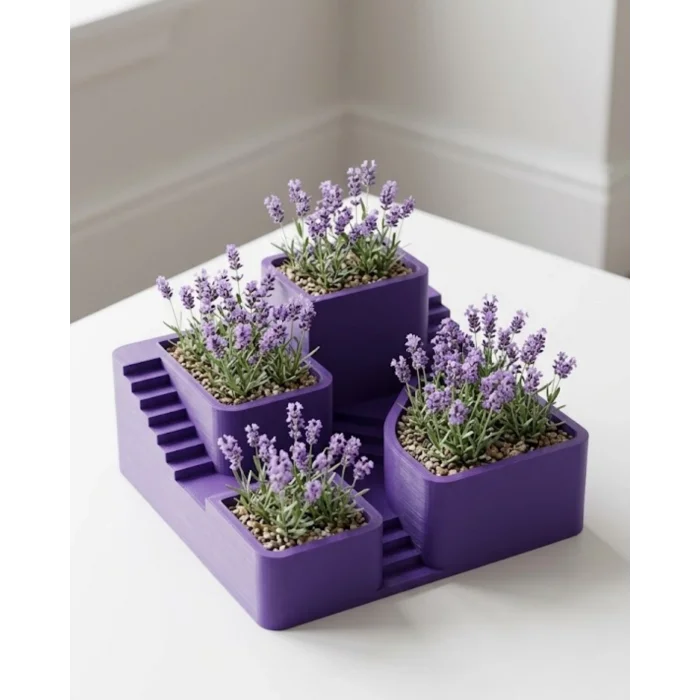 BUĞZ 3D Kaktüs Saksısı Modern Çok Bölmeli Dekoratif Tasarım