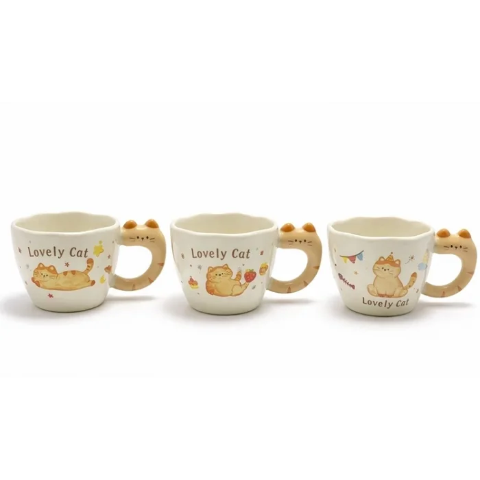 BUĞZ 3d Kedi Figürlü Kupa Bardak Alk5036