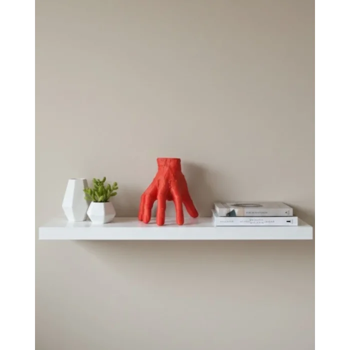 BUĞZ 3D Kırmızı El Biblo 17x16 cm Sanatsal ve Dikkat Çekici Dekor