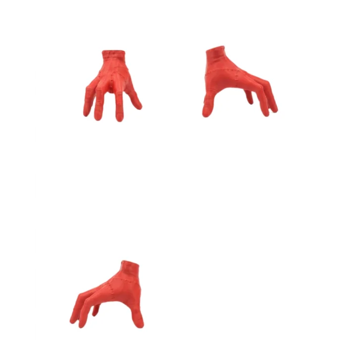 BUĞZ 3D Kırmızı El Dekor 17x16 cm Gotik ve Modern Tasarım Obje - BUĞZ