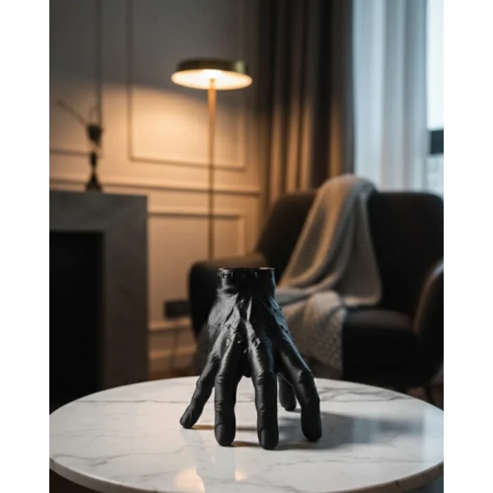 BUĞZ 3D Modern Siyah El Heykeli 27x22 cm Konsol ve Raf Üstü Dekor