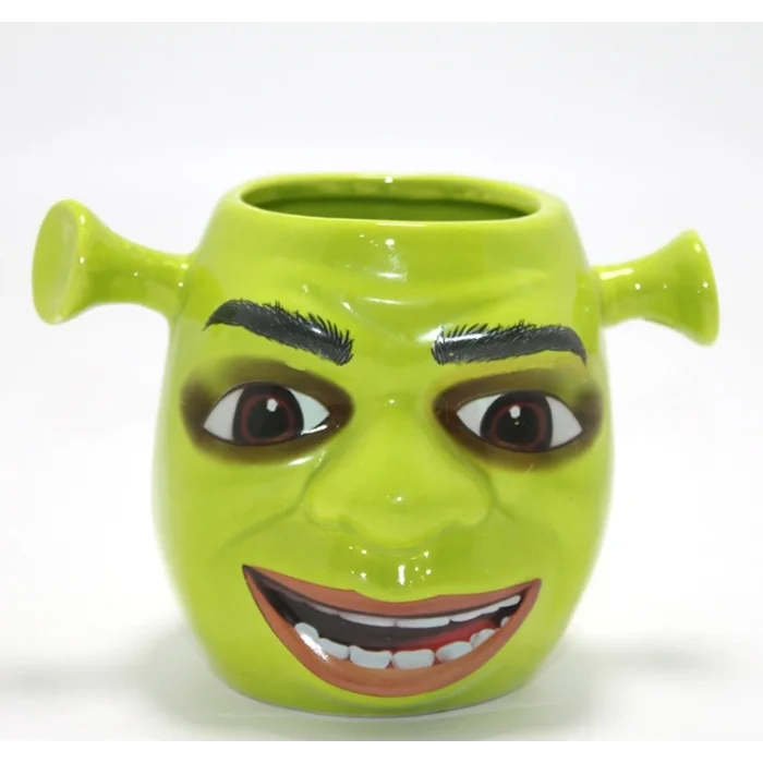 BUĞZ 3D Shrek Tasarımı Porselen Kupa Bardak