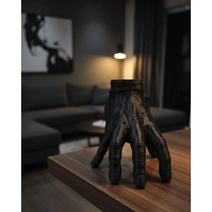 BUĞZ 3D Siyah El Dekoratif Biblo 17x16 cm Modern ve Şık Tasarım