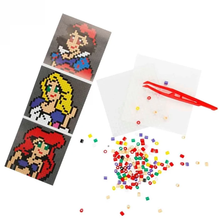 BUĞZ 3in1 Disney Princess Pixel Pixel Boncuk Aktivite ve Oyuncak Seti S00005169